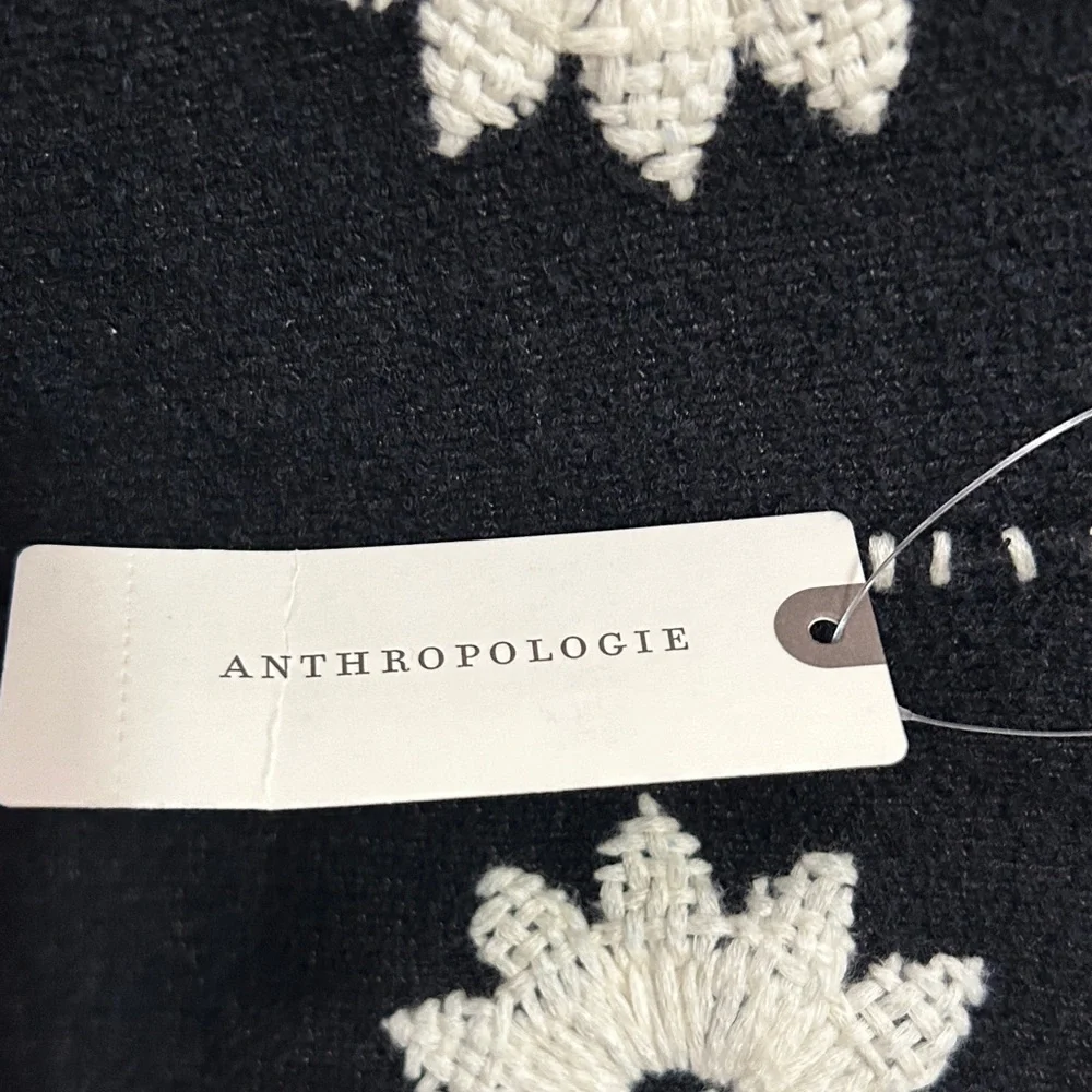 Pilcro Black Camisole with Cream Floral Accents - Picture 4 of 5